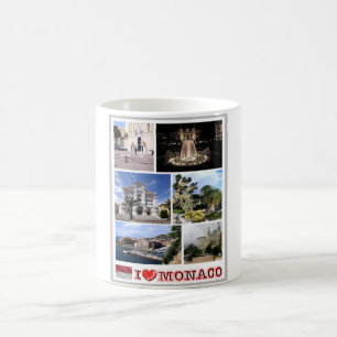 Monaco - Europe - I Love - Coffee Mug