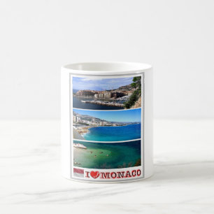 Monaco - Europe - I Love - Coffee Mug