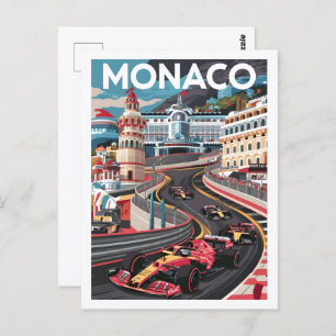 Monaco Famous Travel Place Postcard