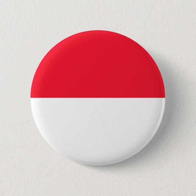 Monaco Flag 6 Cm Round Badge (Front)