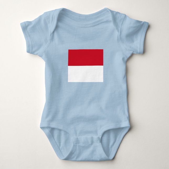 Monaco Flag Baby Bodysuit (Front)