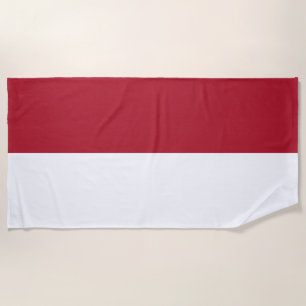 Monaco flag beach towel