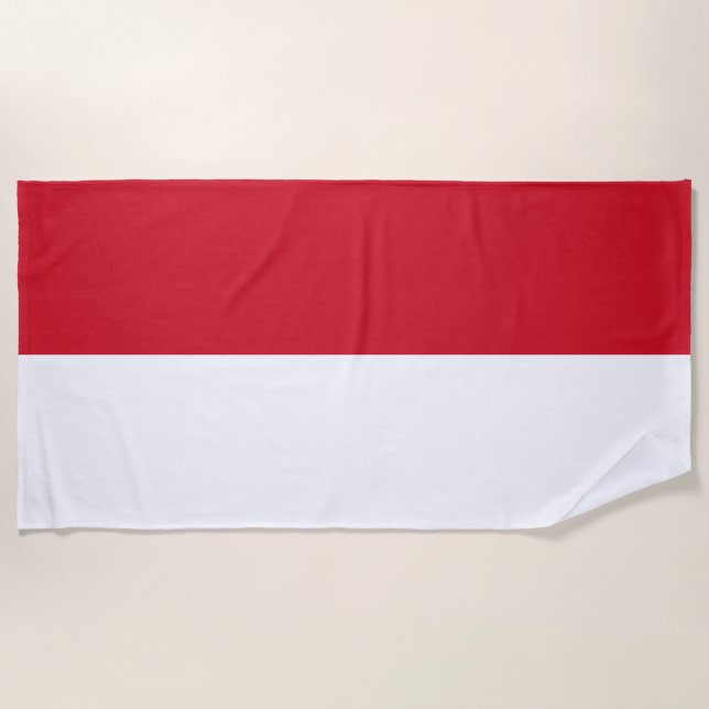 Monaco Flag Beach Towel (Front)