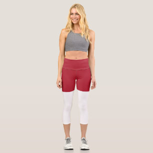 Monaco flag capri leggings