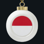 Monaco Flag Ceramic Ball Christmas Ornament<br><div class="desc">Search "wowsmiley" for more products like this one.</div>