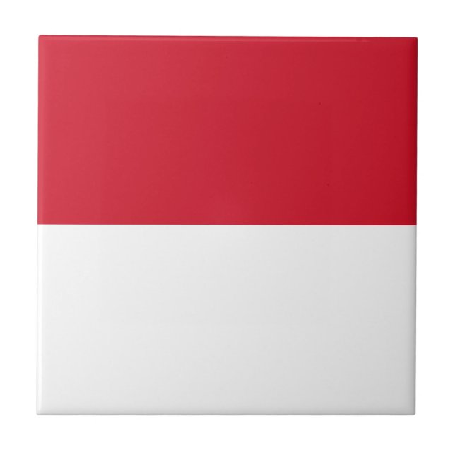 Monaco Flag Ceramic Tile (Front)