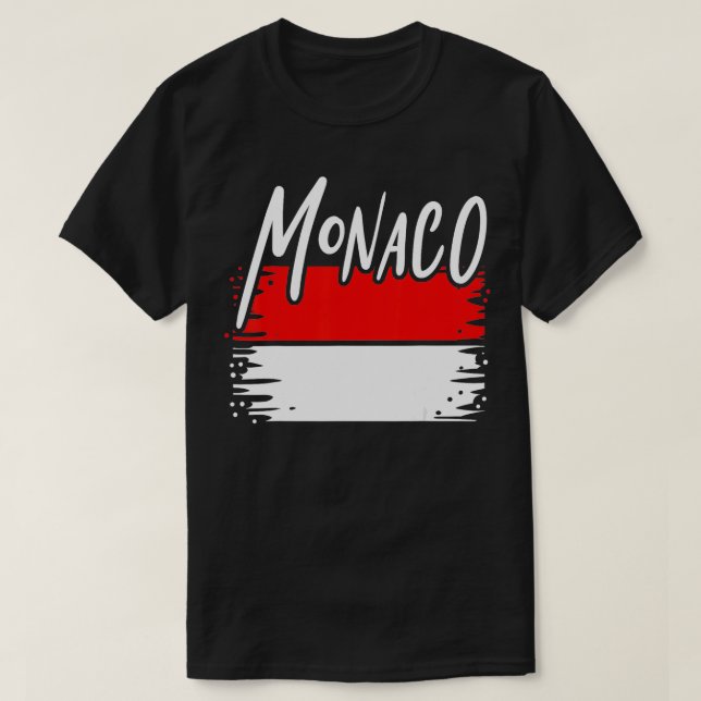 Monaco Flag Gift  T-Shirt (Design Front)