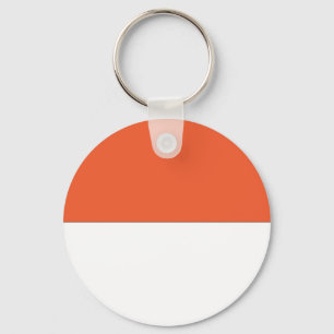 Monaco Flag Key Ring