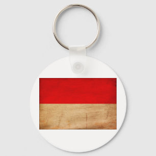 Monaco Flag Key Ring