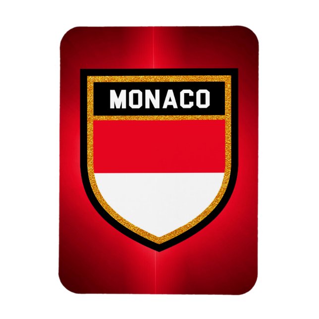 Monaco Flag Magnet (Vertical)