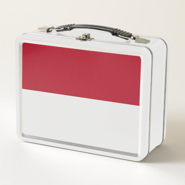 Monaco flag metal lunch box (Front)