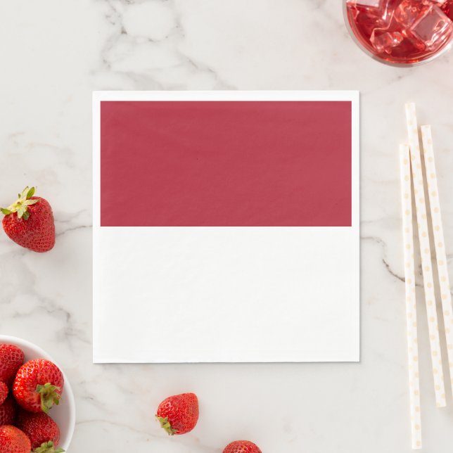 Monaco flag napkin (Insitu)