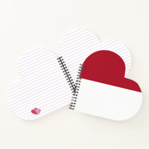 Monaco flag notebook