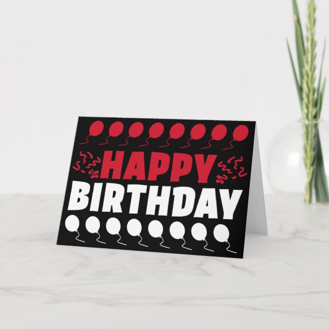 Monaco Flag Patriotic Birthday Card (Front)