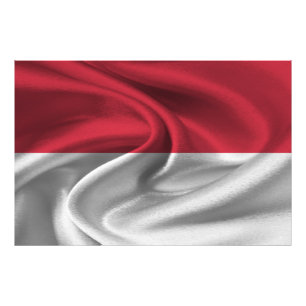Monaco Flag Photo Print