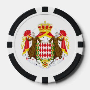 Monaco flag poker chips