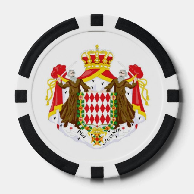 Monaco flag poker chips (Front)