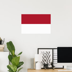 Monaco flag poster