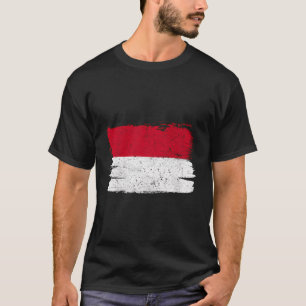 Monaco Flag Pride Friendship Proud Peace Retro Vin T-Shirt