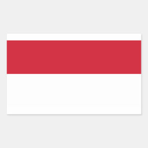 Monaco Flag Rectangular Sticker