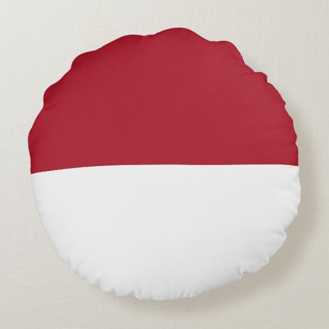 Monaco flag round cushion (Back)