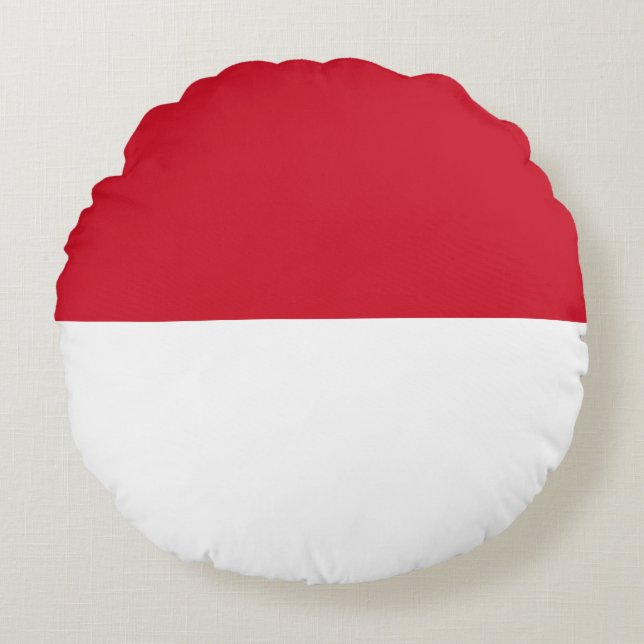 Monaco Flag Round Cushion (Front)
