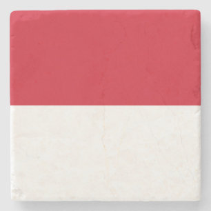 Monaco Flag Stone Coaster