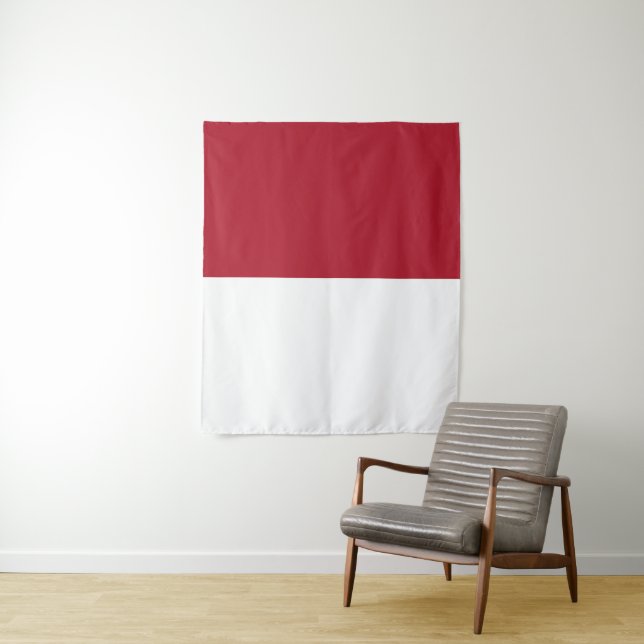 Monaco flag tapestry (In Situ)