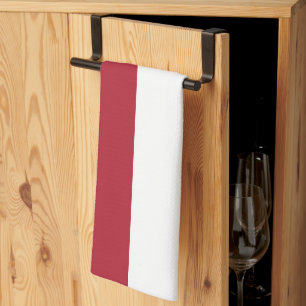 Monaco flag tea towel