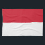 Monaco Flag Tea Towel<br><div class="desc">Patriotic flag of Monaco.</div>