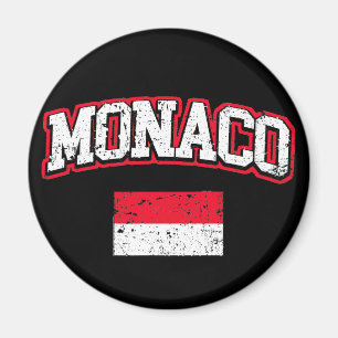 Monaco Flag vintage Magnet