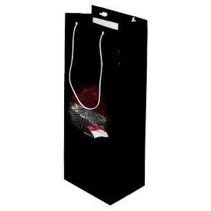 Monaco flag wine gift bag