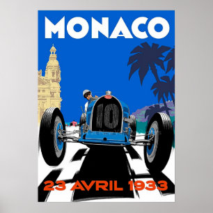Monaco France Vintage poster