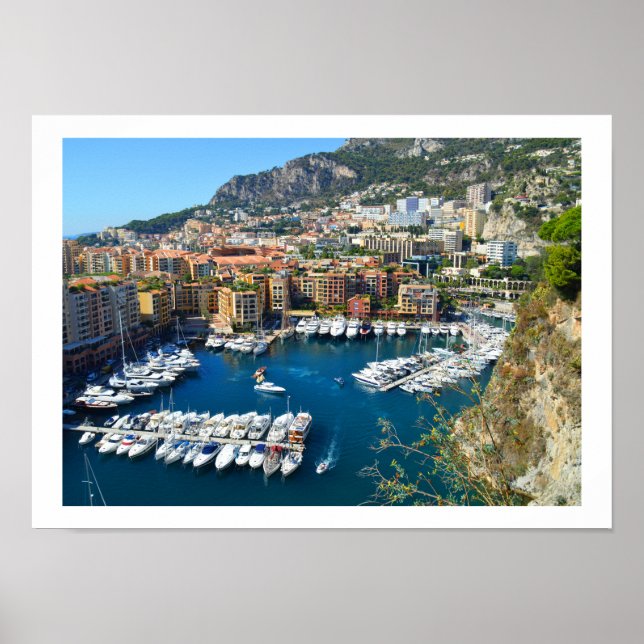 Monaco harbour poster (Front)