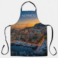 Monaco Kitchen Apron Souvenir Memento Souvenir