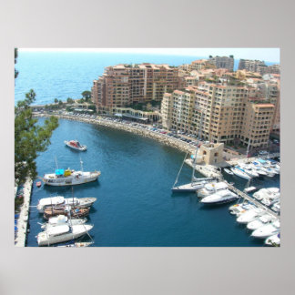Monaco Marina and Condos Poster