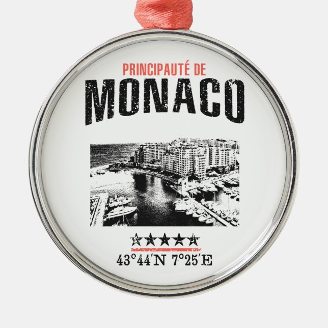 Monaco Metal Tree Decoration (Front)