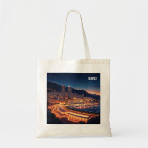 Monaco Monte Carlo at Night Tote Bag