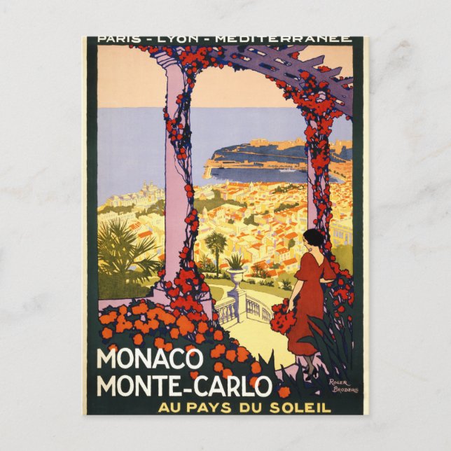 Monaco. Monte-Carlo. Au pays du soleil Postcard (Front)