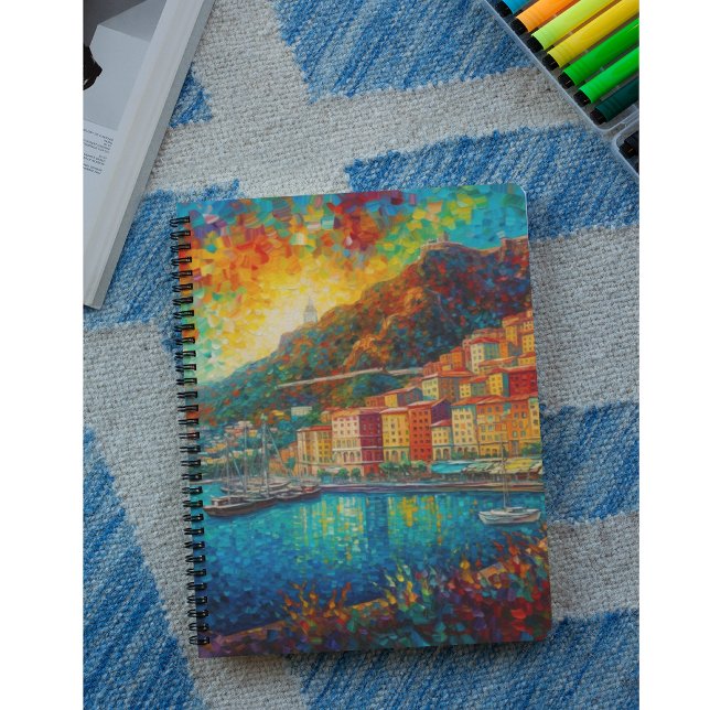 Monaco, Monte-Carlo Bay in van Gogh style Notebook (Creator Uploaded)