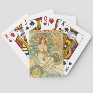 Monaco, Monte-Carlo, Chemins de Fer P.L.M by Mucha Playing Cards