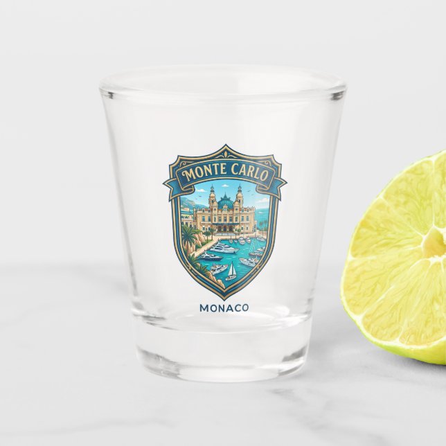 Monaco Monte Carlo Monaco Shot Glass (Front)