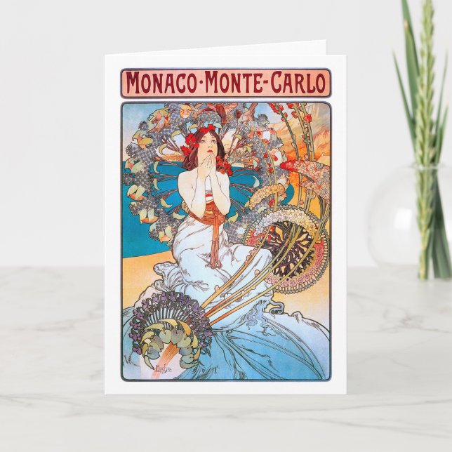 Monaco, Monte-Carlo, Mucha Card (Front)