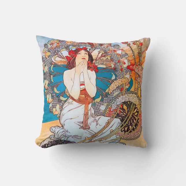 Monaco, Monte-Carlo, Mucha Cushion (Front)