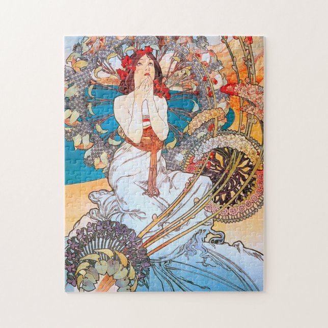 Monaco, Monte-Carlo, Mucha Jigsaw Puzzle (Vertical)
