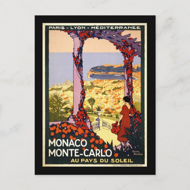 Monaco Monte Carlo Postcard (Front)