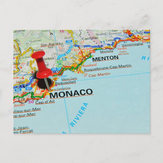Monaco, Monte Carlo Postcard (Front)