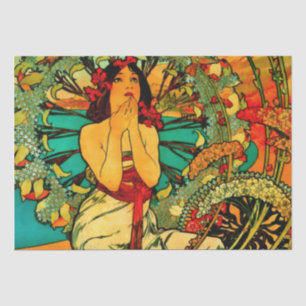 Monaco Monte Carlo Poster by Alphonse Mucha Tissue Paper