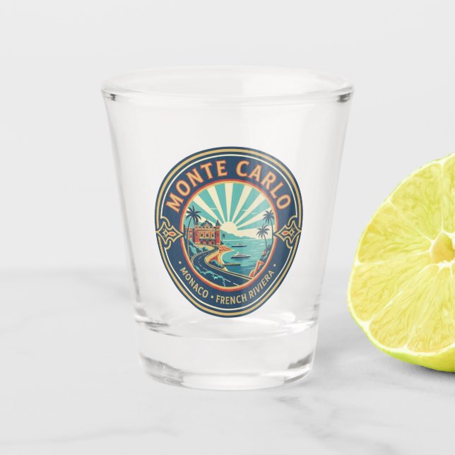 Monaco Monte Carlo Shot Glass (Front)