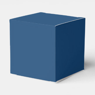 Monaco Noble Blue Solid Colour Favour Box